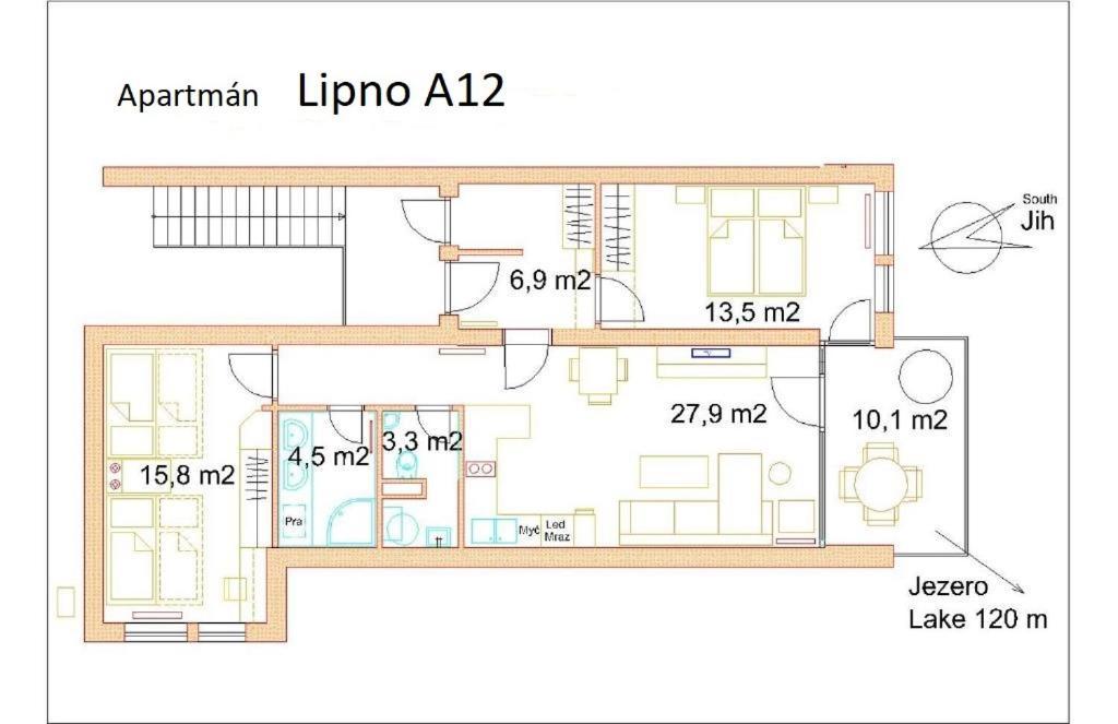 Apartman Lipno A12 Lipno nad Vltavou Exterior foto